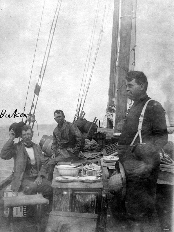 Men sailing from Coconut Grove to Key West, Florida.