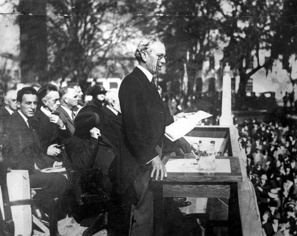 Florida's 23rd Governor Cary Augustus Hardee speaking at Governor John Martin inauguration