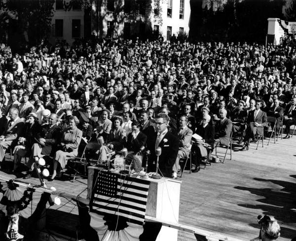 Florida's 31st Governor Dan McCarty delivering his inaugural address - Tallahassee, Florida