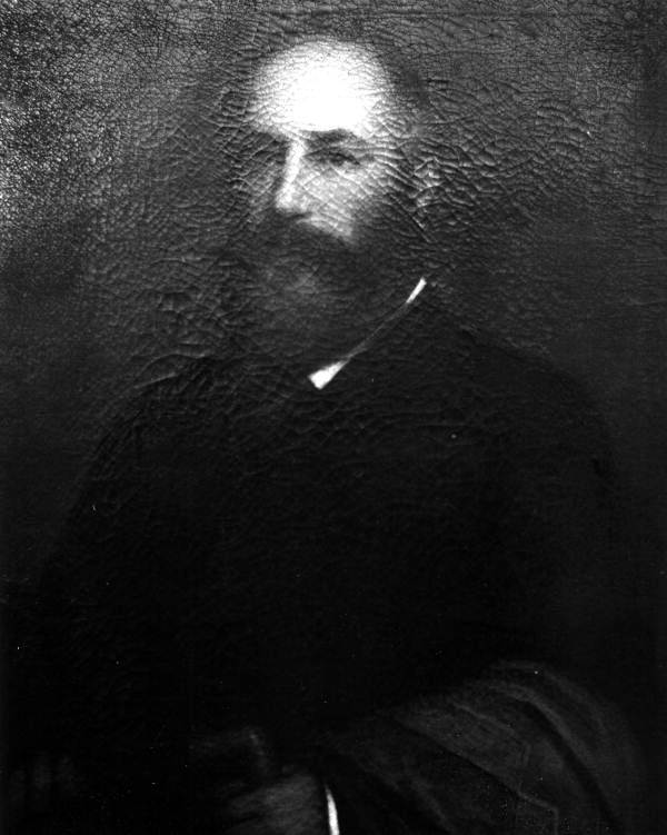 Painted portrait of Florida's 14th Governor Edward Aylsworth Perry