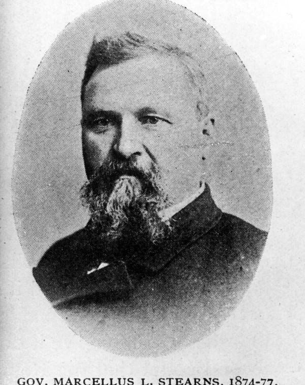Painted portrait of Florida's 11th Governor Marcellus L. Stearns