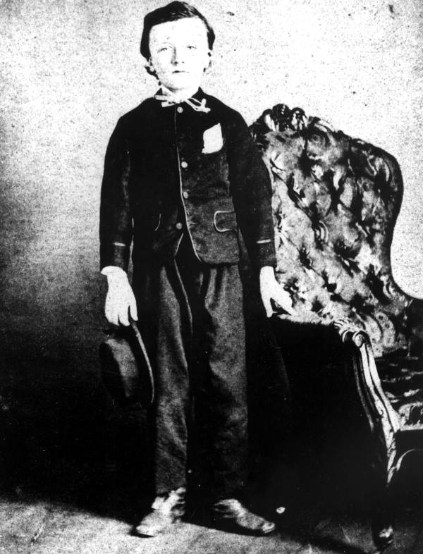 Former Governor Albert W. Gilchrist as a child - Quincy, Florida