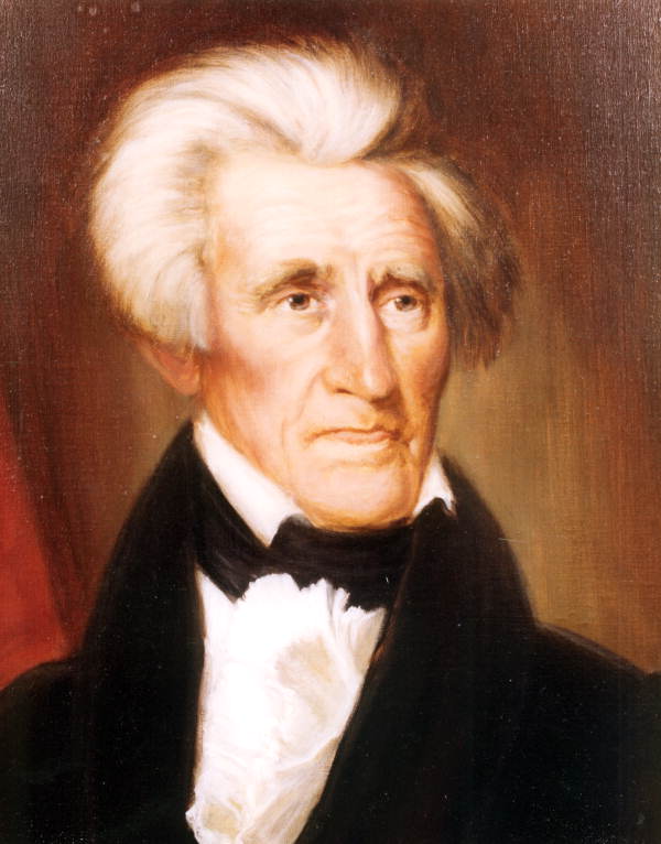 Painted portrait of Governor Andrew Jackson