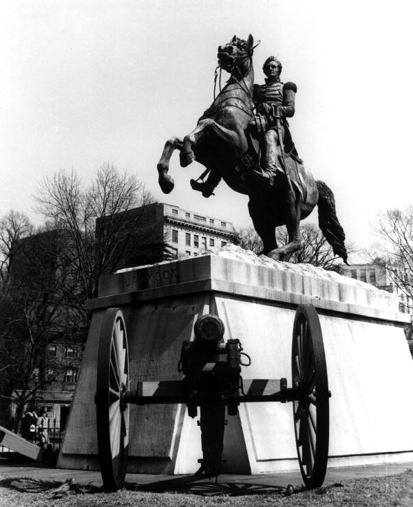 Statue of Andrew Jackson on horseback - Washington, D.C.
