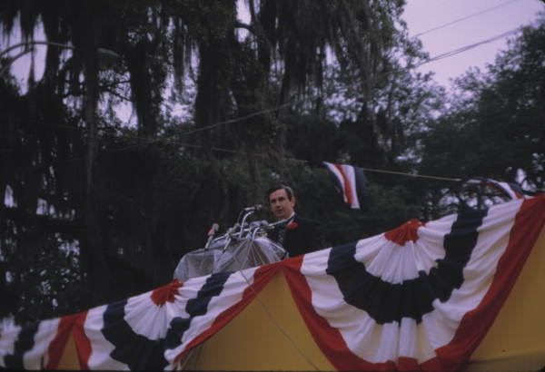 Florida's 37th Governor Reubin Askew delivering his inaugural address - Tallahassee, Florida