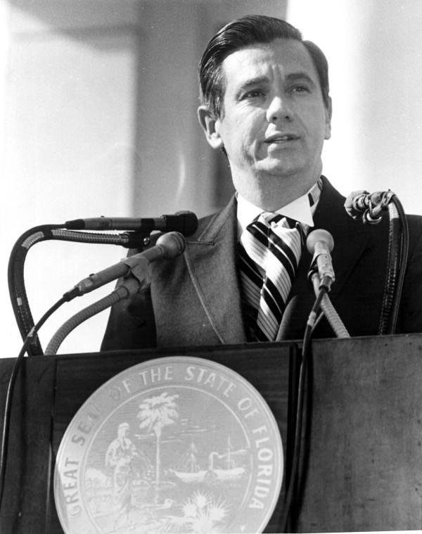 Florida's 37th Governor Reubin O'D Askew delivering his second inaugural address - Tallahassee, Florida