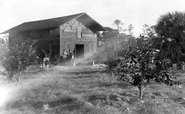Packing house at the Racimo Plantation - Georgetown Region, Florida