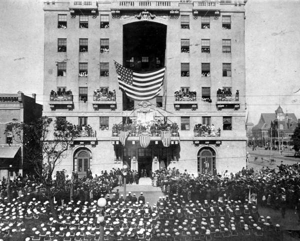 Ceremonies at the San Carlos Hotel for members of the "Florida" battle cruiser - Pensacola, Florida