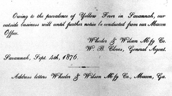 Letter of September 4, 1876, by W.B. Cleves