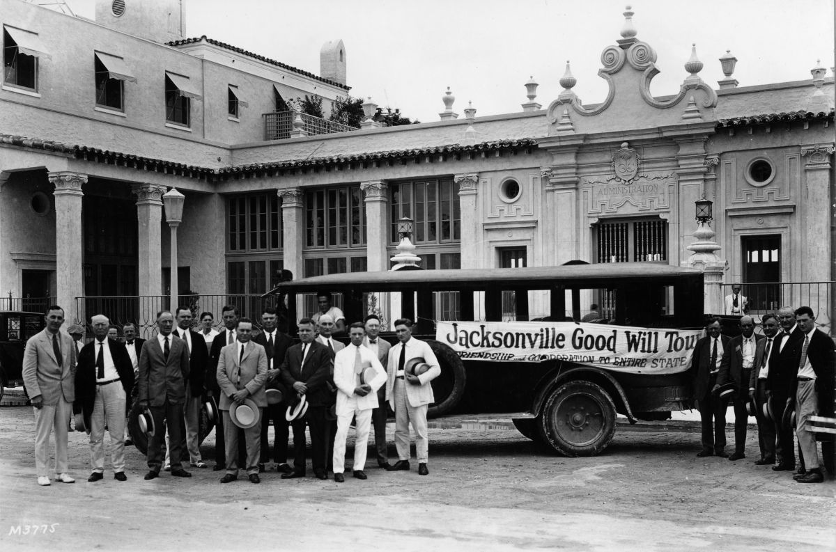 Group of businessmen during good will tour - Jacksonville, Florida