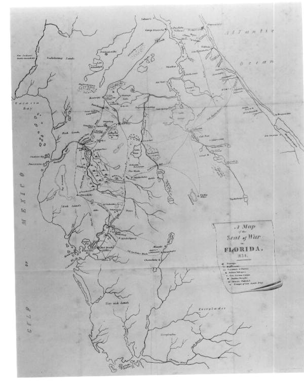 Map of the seat of the second Seminole War