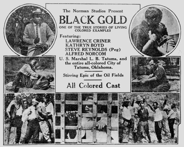 Movie poster from the film "Black Gold" - Jacksonville, Florida