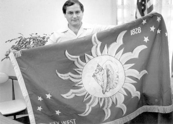 Flag of "secession" of the "Conch Republic" - Key West, Florida