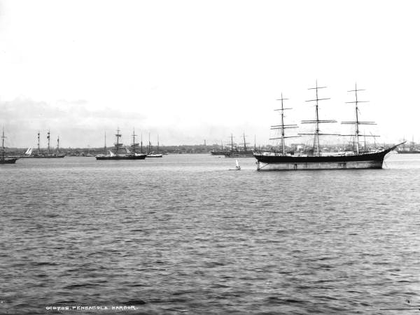 Sailing ships in the harbor - Pensacola, Florida