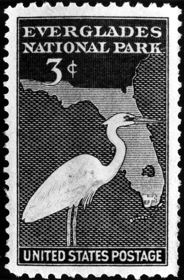 Stamp commemorating Everglades National Park