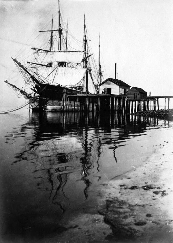 Sailing vessel in quarantine.