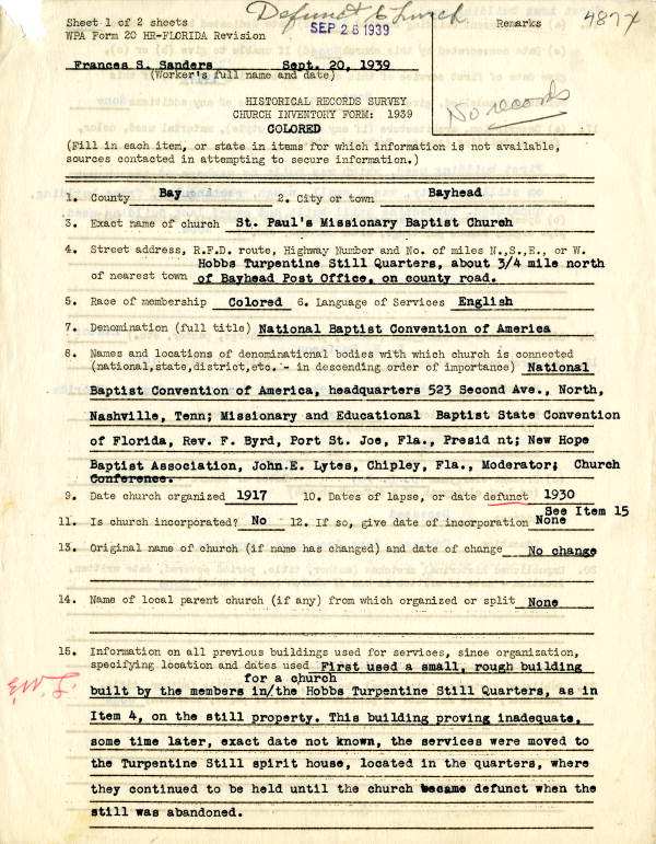 Saint Paul's Missionary Baptist Church