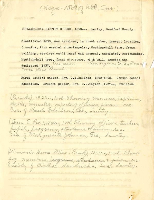 Philadelphia Baptist Church