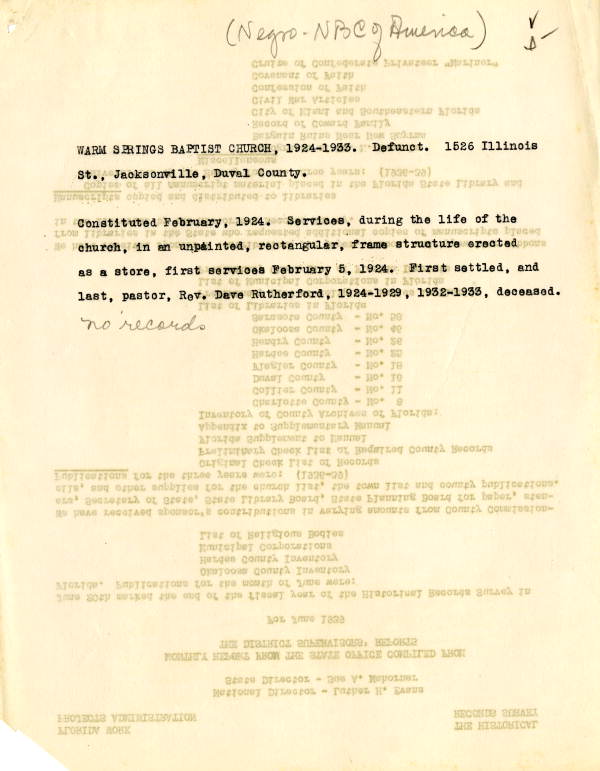 Warm Springs Baptist Church