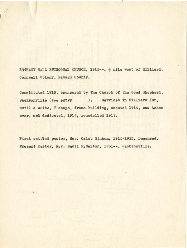 Bethany Hall Episcopal Church