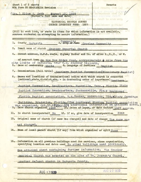 Crocker Memorial Church