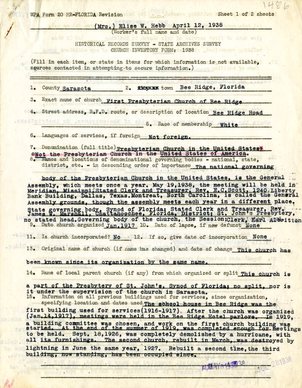 First Presbyeterian Church of Bee Ridge