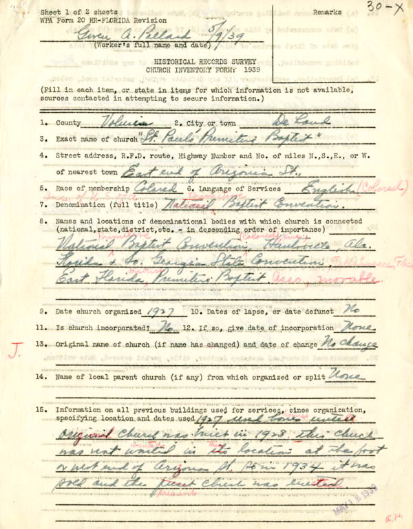 St. Paul's Primitive Baptist