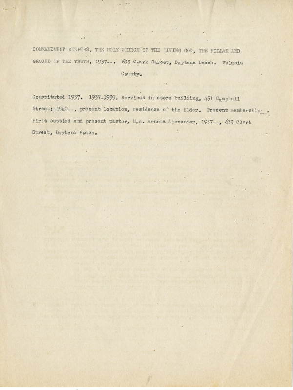 Commandment Keepers, The Holy Church of the Living God
