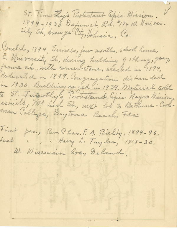Saint Timothy's Protestant Episcopal Mission