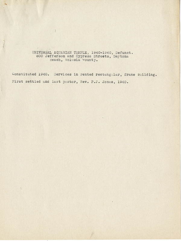 Universal Aquarian Temple and Spiritualist