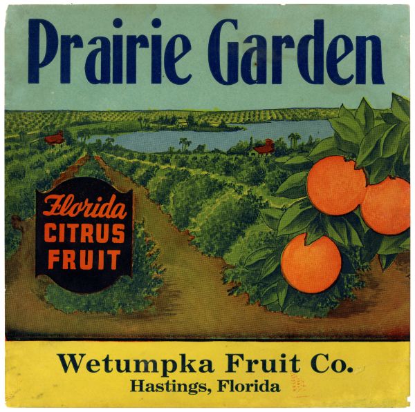 Prairie Garden Citrus Label
