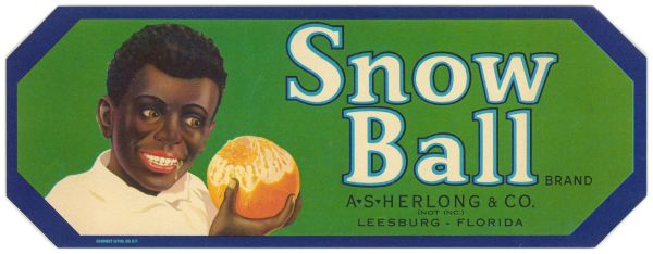 Snow Ball Brand Citrus Label