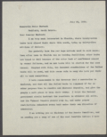 Letter from Anonymous to Senator Peter Norbeck Regarding Closed Banks in Florida, 1929