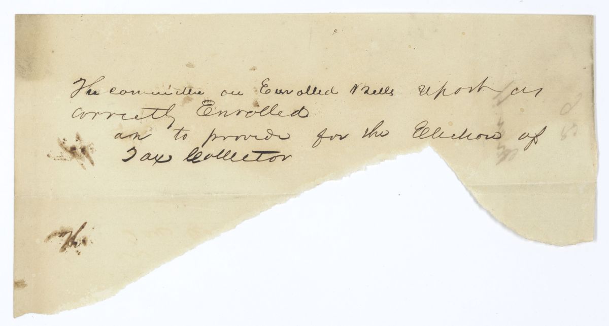 Ten Reports of the Committee on Enrolled Bills, circa 1845