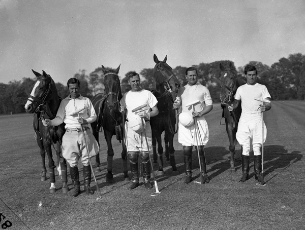 Polo team at the Meadowbrook club in Westbury, New York.