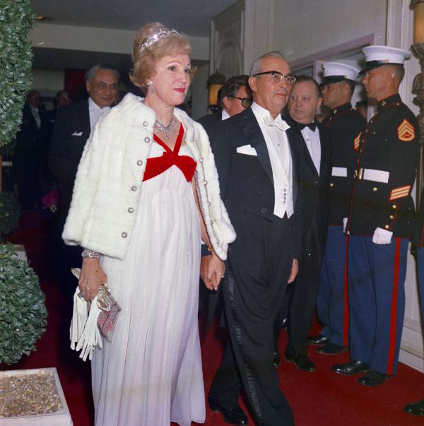 Mr. and Mrs. Peter I.B. Lavan at a Red Cross Ball in Palm Beach.