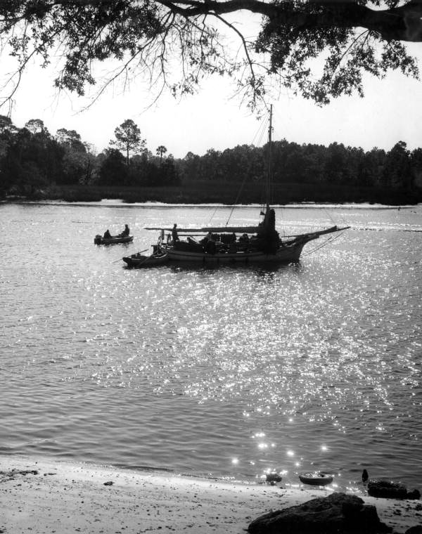 Sailboat on the Steinhatchee River.