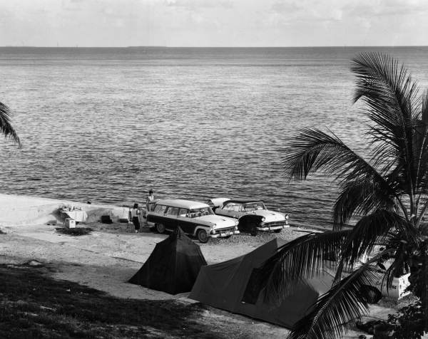 View overlooking a campsite in Florida.