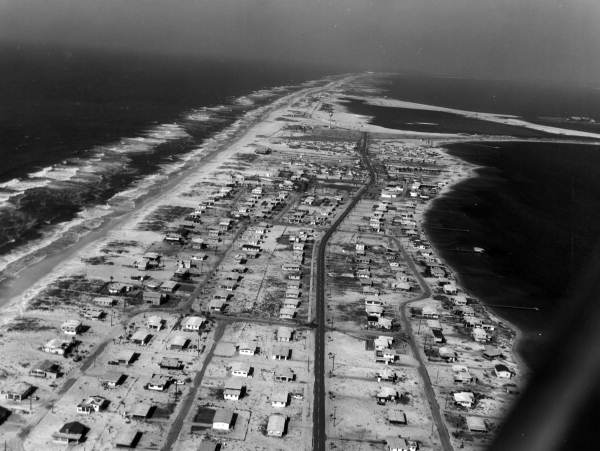 Aerial view of Pensacola Beach - Pensacola, Florida .