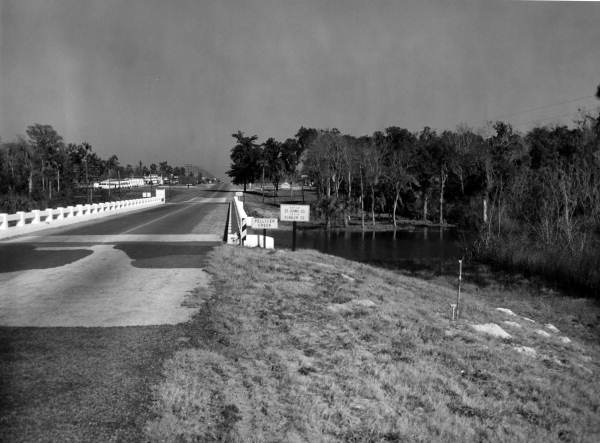 View of Road 5 and Pellicer Creek Bridge - Flagler County, Florida