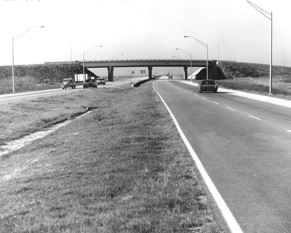 View of Interstate 4 - Hillsborough County, Florida .