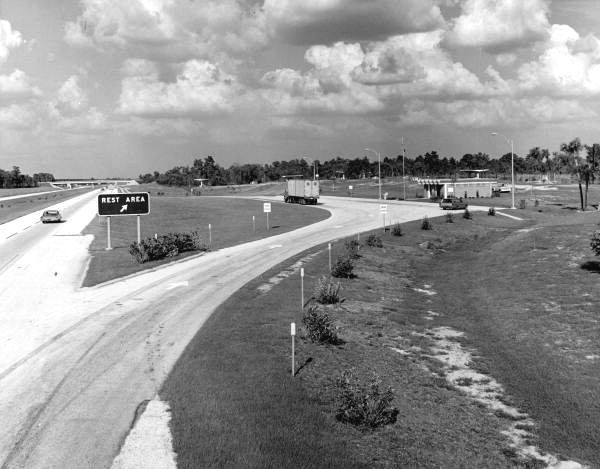 Rest stop on Interstate 4 near Lakeland .