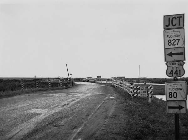 View of bridge at Six Mile Bend - Palm Beach County, Florida.
