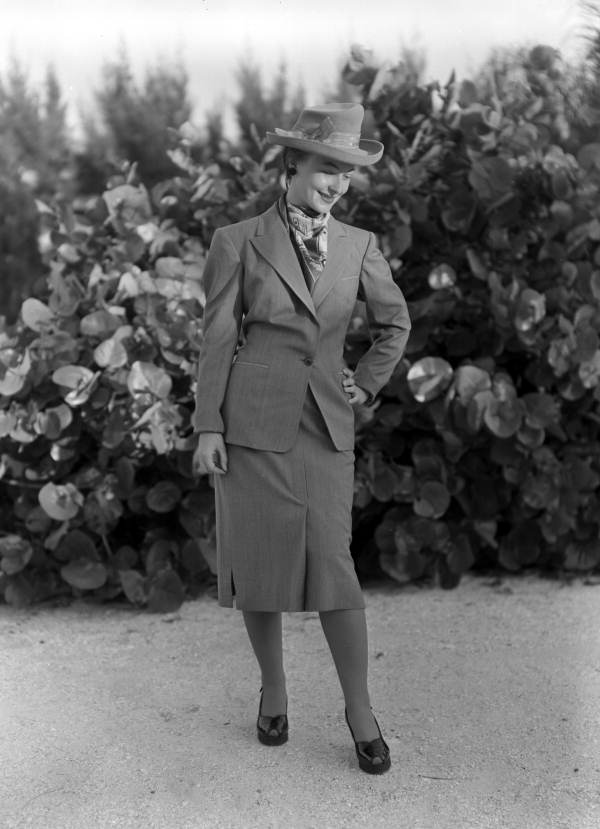 Miss Wildie Hardage modeling as a choreographer.