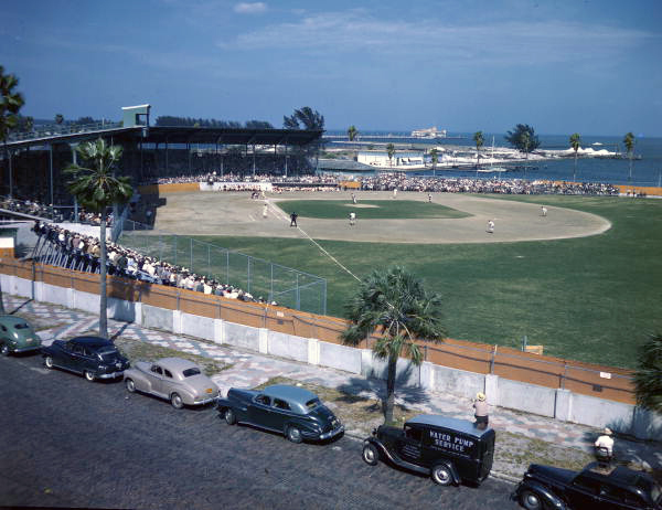 Baseball at Al Lang Field in St. Petersburg, Florida.