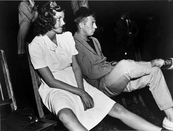 Young couple at a debutante party in Philadelphia, Pennsylvania.
