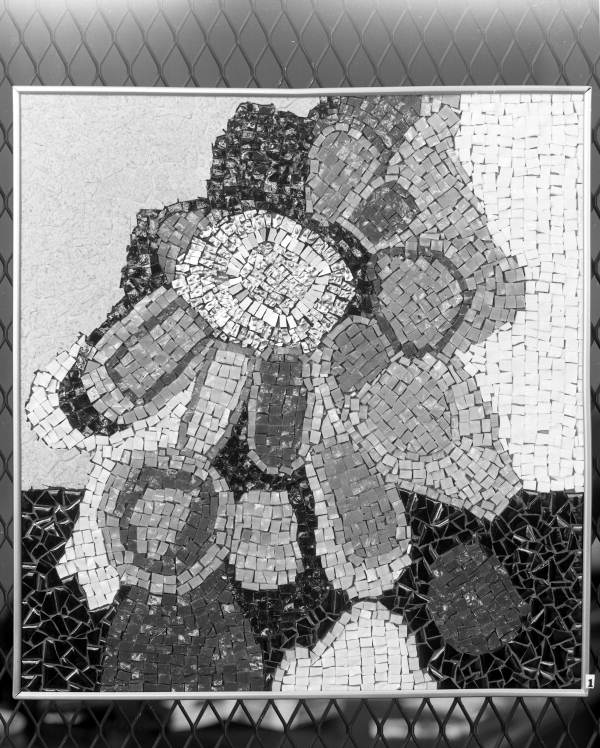 Mosaic work created by artist Beth Arthur in Sarasota, Florida.