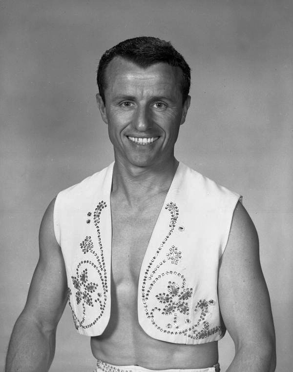 Portrait of Ringling Circus tightrope walker Manfred Fritsch.