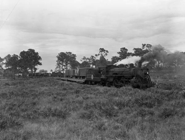 Ringling Bros. and Barnum & Bailey circus train returning to winter quarters in Sarasota, Florida.