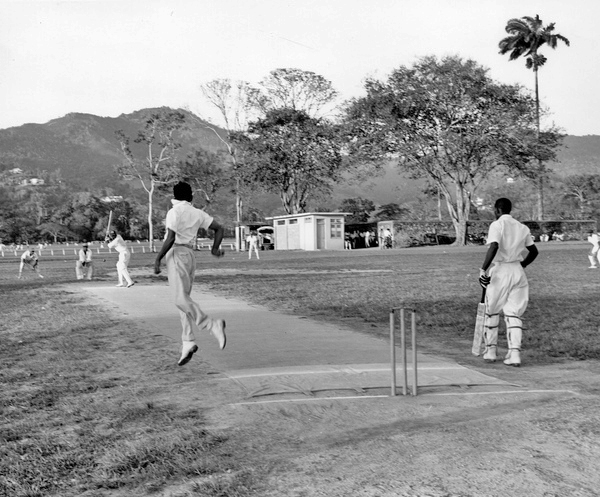 Game of cricket at Trinidad.